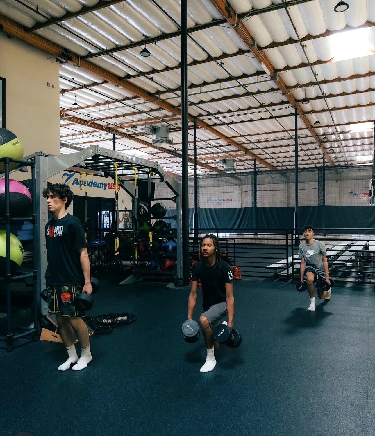 Strength and conditioning session at The U